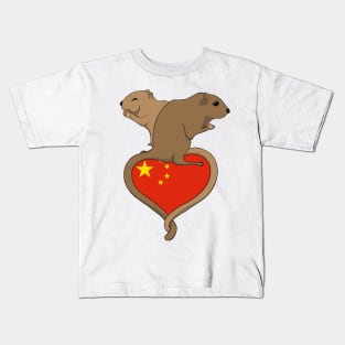 Gerbil China (light) Kids T-Shirt